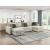 Isla U-Shaped Microfiber 3-Piece Double Chaise Modular Sectional