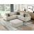 Isla U-Shaped Microfiber 4-Piece Modular Sectional with Reversible Chaise & Pull-out Bed