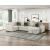 Isla U-Shaped Microfiber 3-Piece Double Chaise Modular Sectional