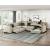 Isla U-Shaped Microfiber 4-Piece Modular Sectional with Reversible Chaise & Pull-out Bed