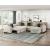 Isla U-Shaped Microfiber 4-Piece Modular Sectional with Reversible Chaise & Pull-out Bed