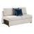 Isla Microfiber Modular Loveseat with Pull-out Bed