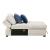 Isla U-Shaped Microfiber 3-Piece Double Chaise Modular Sectional
