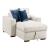 Isla Microfiber Convertible Modular Chaise Lounge with Arms & Hidden Storage