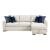 Isla Microfiber 2-Piece Modular Sectional Sofa with Reversible Chaise