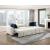 Isla Microfiber 2-Piece Modular Sectional Sofa with Reversible Chaise & Pull-out Bed