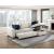 Isla Microfiber 2-Piece Modular Sectional Sofa with Reversible Chaise & Pull-out Bed