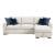 Isla Microfiber 2-Piece Modular Sectional Sofa with Reversible Chaise & Pull-out Bed