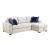 Isla Microfiber 2-Piece Modular Sectional Sofa with Reversible Chaise & Pull-out Bed