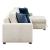 Isla Microfiber 2-Piece Modular Sectional Sofa with Reversible Chaise & Pull-out Bed