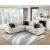 Isla L-Shaped Microfiber 3-Piece Modular Sectional with Pull-out Bed