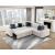 Isla L-Shaped Microfiber 3-Piece Modular Sectional with Pull-out Bed