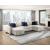 Isla U-Shaped Microfiber 3-Piece Double Chaise Modular Sectional