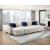 Isla L-Shaped Microfiber 3-Piece Modular Sectional with Pull-out Bed