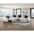 Isla U-Shaped Microfiber 4-Piece Modular Sectional with Reversible Chaise & Pull-out Bed