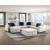 Isla L-Shaped Microfiber 3-Piece Modular Sectional with Pull-out Bed