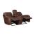 Newnan Faux Leather Double Glider Reclining Loveseat with Center Console