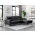 Lewes Leather 2‑Piece Sectional Sofa with Right Chaise