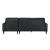 Lewes Leather 2‑Piece Sectional Sofa with Right Chaise