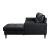 Lewes Leather 2‑Piece Sectional Sofa with Right Chaise