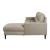 Lewes Leather 2-Piece Sectional Sofa with Right Chaise