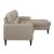 Lewes Leather 2-Piece Sectional Sofa with Right Chaise