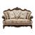 Balthasar Chenille/Faux Crystal Loveseat