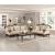 Balthasar Chenille/Faux Crystal Living Room Set