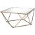 Fogya Mirror/Metal Square Coffee Table Set