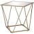 Fogya Mirror/Metal Square Coffee Table Set