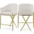 Xavier Counter Stool with Gold Metal Legs