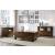 Gabriella Wood Rectangular Storage Coffee Table Set w/Casters