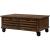 Gabriella Wood Rectangular Storage Coffee Table Set w/Casters