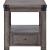Melville Wood Square Storage End Table w/Drawer