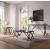 Magenta Glass/Metal Rectangular Coffee Table
