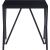 Magenta Glass/Metal Square End Table