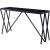 Magenta Glass/Metal Rectangular Coffee Table Set