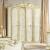 Leonardo 4-Door Wood Wardrobe w/2 Coat Hangers & 2 Shelves