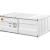 Cargo Metal Rectangular Coffee Table w/Sliding Door