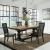 Harvest Home Extendable Trestle Dining Room Set | Rustic Wood