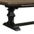 Harvest Home Rectangular Wood Extendable Trestle Dining Table