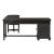 Harvest Home L-Shaped Wood 7-Drawer Desk Set w/Hutch & Charging Station