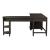 Harvest Home L-Shaped Wood 7-Drawer Desk Set w/Hutch & Charging Station