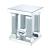 Caesia 87907 Mirrored/Faux Diamonds End Table