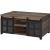 Nineel Wood/Metal Rectangular Storage Coffee Table
