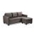 Phelps Polyester Fabric/Wood Sectional Sofa