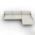 Le Marais Fabric Sofa w/Right Hand Chaise Facing