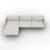 Le Marais Fabric Sofa w/Left Hand Chaise Facing