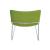 Vegas Lounge Chair with Metal Base & Horizontal Stitching