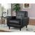 Aaron Padded Seat Leatherette Accent Chair